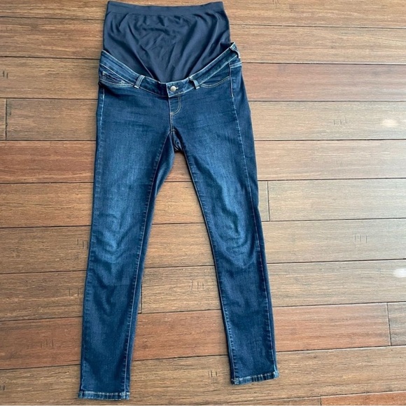 Seraphine Maternity Organic Cotton Indigo Maternity Jeans Size 8 - Picture 3 of 9